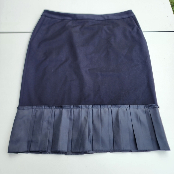 Simply Vera Wang Distinctive Black Womens Skirt Pleated Sarin Hem Size 12 - Picture 1 of 10